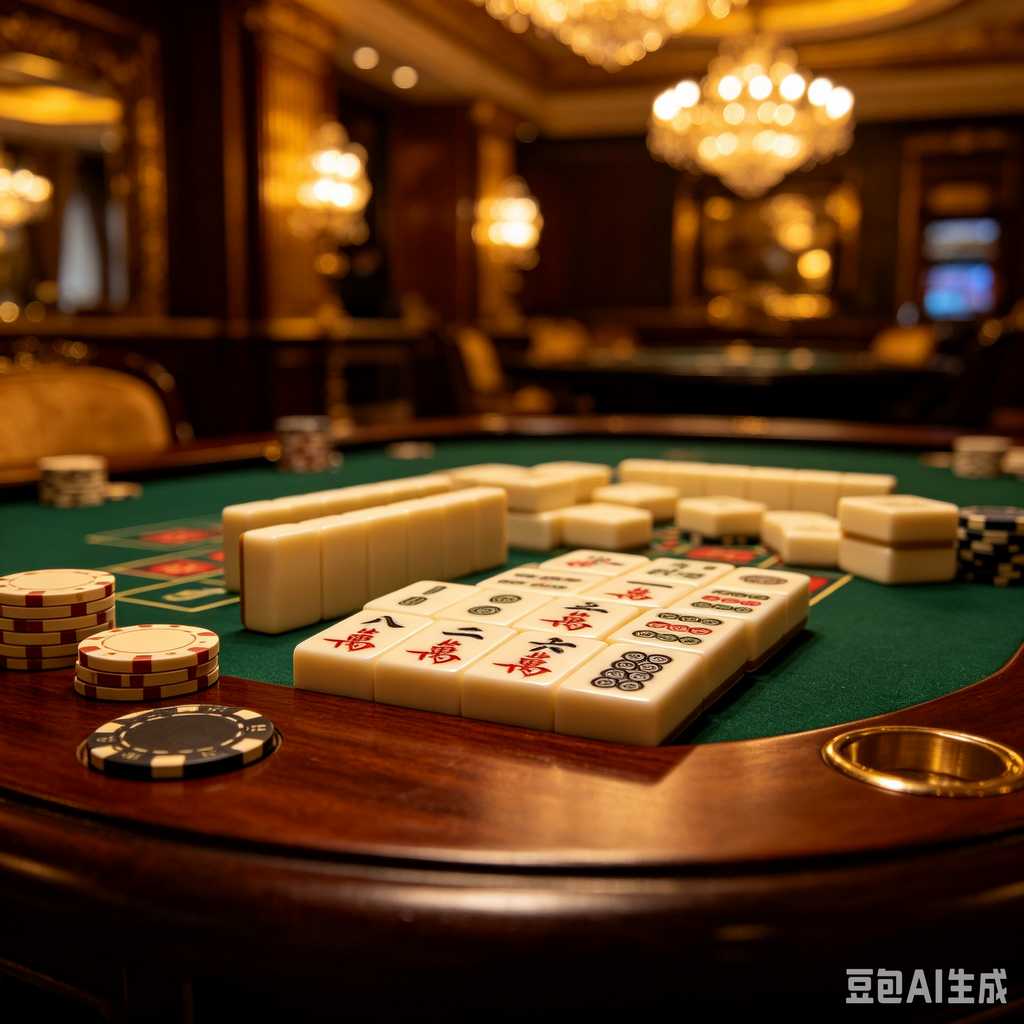 classic oriental board game mahjong